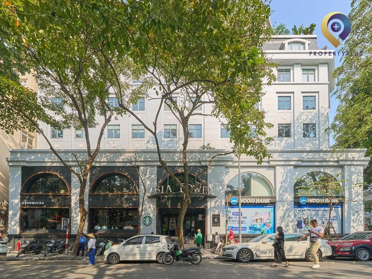 Toàn cảnh mặt ngoài tòa nhà Asia Tower